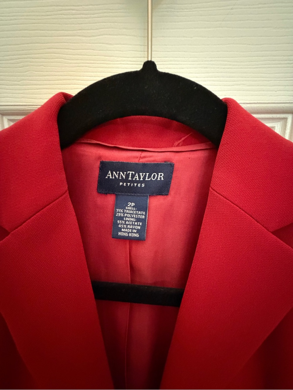 Ann Taylor Petites Vibrant Red Blazer - Picture 3 of 8